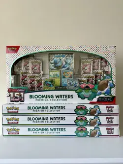 Pokemon 151 TCG Blooming Waters Premium Collection Sealed SAME DAY SHIPPING - Image 1