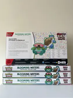 Pokemon 151 TCG Blooming Waters Premium Collection Sealed SAME DAY SHIPPING - Image 2