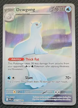 Pokemon Mega Evolution Phantasmal Flames Dewgong 097/094 Illustration Rare IR - Image 1