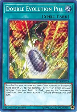 BLLR-EN028 Double Evolution Pill Secret Rare 1st Edition Near Mint YuGiOh TCG - Image 1
