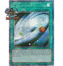Yugioh! 1x Galaxy Cyclone RA04-EN250 Quarter Century Secret Rare 1st Ed NM - Image 1