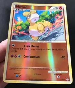 Numel 35/95 HGSS Unleashed REVERSE HOLO Heartgold Soulsilver Pokemon Card Exc - Image 3