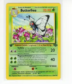 ~ITA~ ITALIAN Butterfree 33/64 1st Edition Jungle Pokemon Card (g4) - Image 1