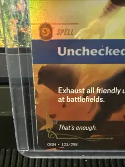 Riftbound League Of Legends Origins Epic Foil Unchecked Power 123/298 NM Card - Image 2