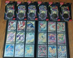 Pokemon Holiday Bundle 18 Card LOT + 6 Phantasmal Flames Blister Packs - Image 1