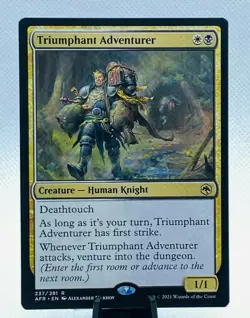 TRIUMPHANT ADVENTURER - AFR - MTG - CREATURE - RARE - NM - Image 1