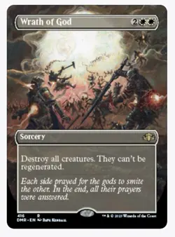 Wrath of God (Borderless) Dominaria Remastered Regular - Image 1