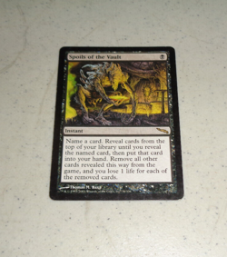 ~1x Spoils of the Vault x1 ~MP~ Mirrodin Magic the Gathering MTG~ - Image 1