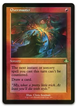 Overmaster (Retro Frame) #327 (Foil) (NM) Dominaria Remastered DMR Magic MTG - Image 1