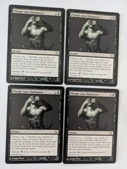 4 Plunge into Darkness Fifth Dawn MTG NM Free shipping with tracking - Image 1