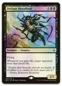 Defiant Bloodlord #107 (Foil) (NM) Battle for Zendikar BFZ Magic MTG - Image 1