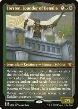 Torsten, Founder of Benalia-Dominaria United Commander-Etched-69-LP - Image 1
