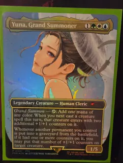 MTG Yuna, Grand Summoner Borderless Gateway Promo NM! Free Shipping! - Image 1