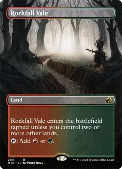 Rockfall Vale - Extended Art MID NM MTG - Image 1