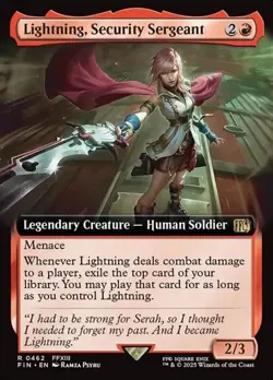 Lightning, Security Sergeant - Extended Art FIN NM MTG - Image 1