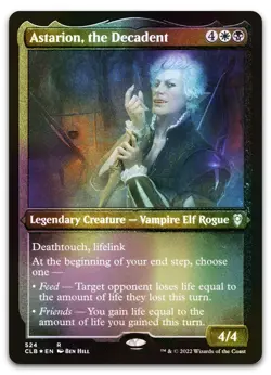 Astarion, the Decadent (Foil Etched) #524 (NM) Baldur's Gate CLB Magic MTG - Image 1