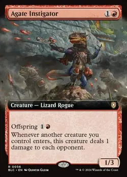 Agate Instigator - Extended Art BLC NM MTG - Image 1