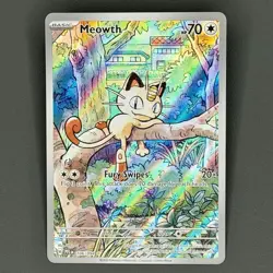 Meowth 106/094 Pokemon TCG Phantasmal Flames Illustration Rare NM Pack Fresh - Image 2