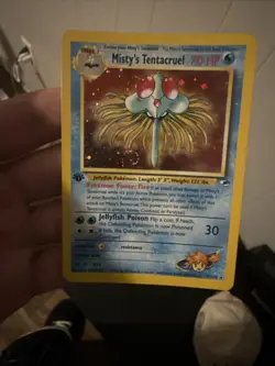 Pokemon TCG 1st Edition Gym Heroes Holo Misty's Tentacruel 10/132 DOUBLE SWIRL - Image 1