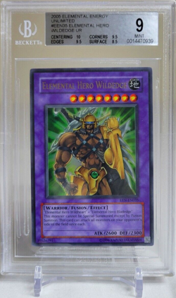 2005 YuGiOh EEN-EN035 Unlimited Elemental HERO Wildedge UR BGS 9 - Image 1