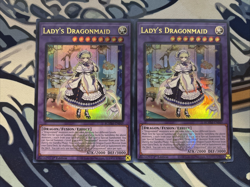 Yugioh Lady's Dragonmaid Ultra Rare BLMM-EN049 Near Mint x2 - Image 1
