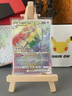 Pokemon Card Lugia VSTAR 202/195 Secret Rare Silver Tempest Holo Near Mint - Image 1