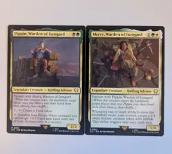 MTG Partners lot - LOTR Merry and Pippin, Warden of Isengard. 2 cards - Image 1