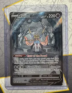 Pokemon TCG Zacian V GG48/GG70 Crown Zenith Galarian Gallery English Card - Image 1