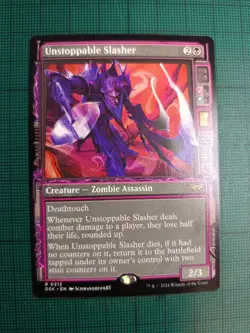 Unstoppable Slasher Showcase DSK MTG Magic the Gathering - Image 1