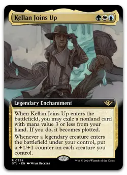 Kellan Joins Up (Extended Art) #354 (NM) Thunder Junction OTJ Magic MTG - Image 1