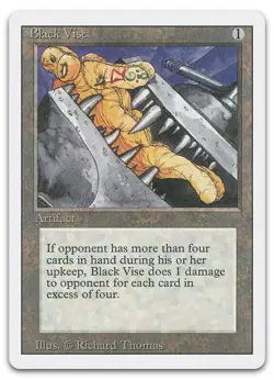 Black Vise (NM) Revised Edition 3ED Magic MTG - Image 1