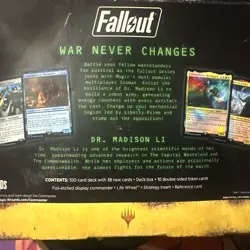 Magic The Gathering: Universes Beyond Science! Fallout Commander Deck NEW/SEALED - Image 4