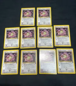 Pokemon Vintage Team Rocket’s Meowth Lot Of 10 - Mostly NM! - See Photos! - Image 1