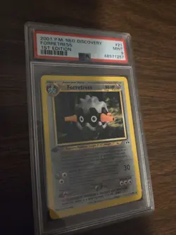 Pokemon 2001 Neo Discovery 1ST Edition FORRETRESS #21 PSA 9 MINT RARE - Image 1