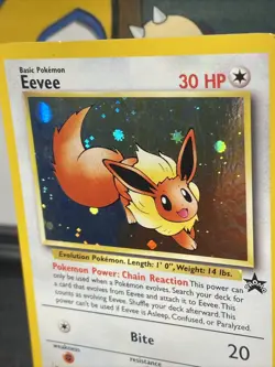Pokemon TCG Eevee 11/53 Wotc Black Star Promo Vintage 2000 Holo - Image 3