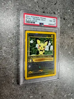 Pokemon TCG Cards Pichu 35 WOTC Black Star Promo Reverse Holo PSA 8 NM-MT STRONG - Image 3