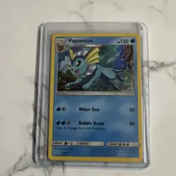 Vaporeon 18/68 Hidden Fates 2019 Rare Holo Rare Pokemon TCG Card - NM - Image 2