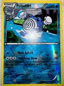 Poliwhirl - Reverse Holo - Furious Fists XY 16/111 Pokemon TCG Card NM - Image 1
