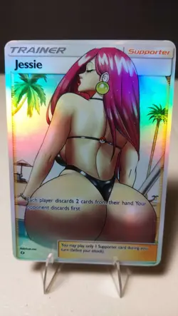 Jessie Full Art Goddess Story Pokemon Waifu Trading Card Holofoil - Image 1