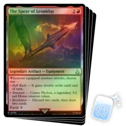 FOIL THE SPEAR OF LEONIDAS X4 Universes Beyond: Assassin's Creed Magic MTG CARD - Image 1