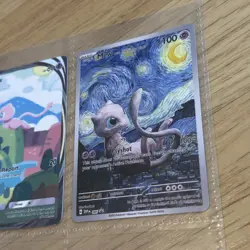 4x Pokemon Tcgp Custom Art PTCGP Fan Gift Cards Bundle Lot - Mew - Image 3
