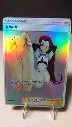 Jessie Feet Full Art Goddess Story Pokemon Waifu Trading Card Holofoil - Image 1