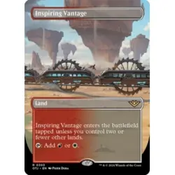INSPIRING VANTAGE (BORDERLESS) X4 Outlaws Of Thunder Junction OTJ Magic MTG CARD - Image 1
