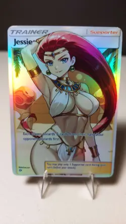 Jessie Full Art Goddess Story Pokemon Waifu Trading Card Holofoil - Image 1