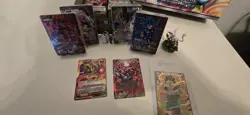 Dragonball Super Card Game Masters Sammlung Deck SPR Holo Pokemon Pin + Figur FW - Image 2