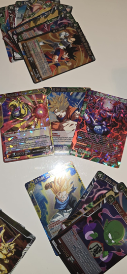 Dragonball Super Card Game Masters Sammlung Deck SPR Holo Pokemon Pin + Figur FW - Image 3