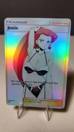 Jessie Full Art Goddess Story Pokemon Waifu Trading Card Holofoil - Image 1
