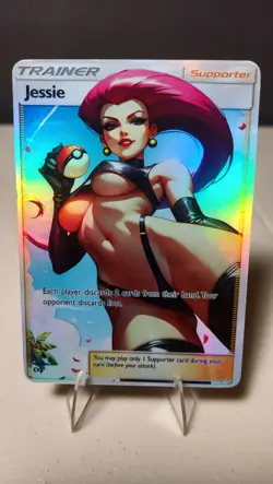 Jessie Full Art Goddess Story Pokemon Waifu Trading Card Holofoil - Image 1