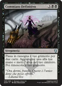 MTG Magic DOM Dominaria - 1x ITA EX 093 U Commiato Definitivo - Image 1