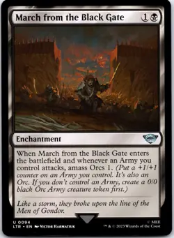 March from the Black Gate 0094 - MTG The Lord of the Rings - NM Regular Uncommon - Image 1